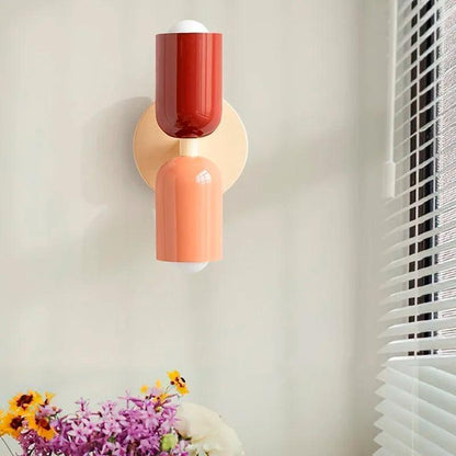 Wandleuchten Moderne Glas Doppel-Schirm-Lampe