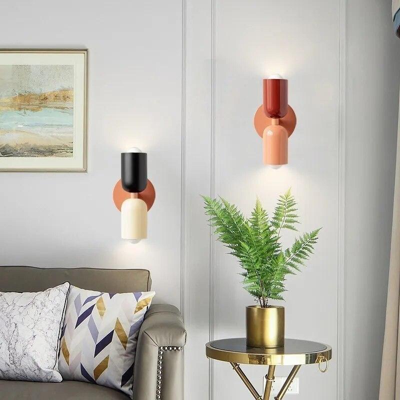 Wandleuchten Moderne Glas Doppel-Schirm-Lampe