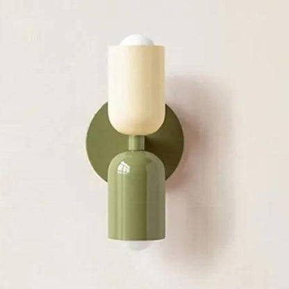 Wandleuchten Moderne Glas Doppel-Schirm-Lampe