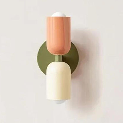 Wandleuchten Moderne Glas Doppel-Schirm-Lampe