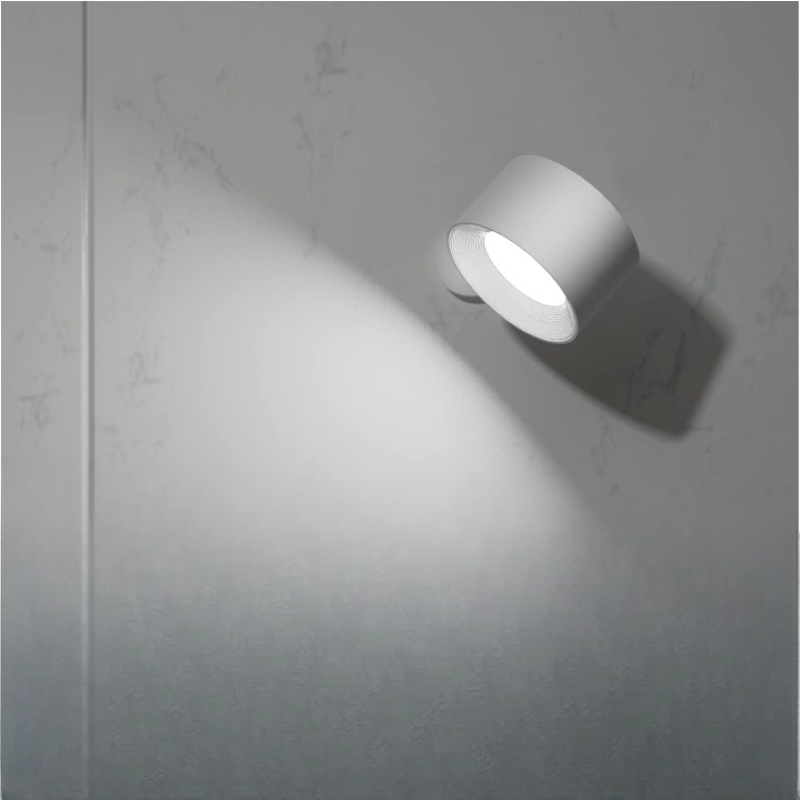 LED-Wandleuchten, wandmontierte Lampen mit wiederaufladbarem Akku, 3 Farbtemperaturen & 3 Helligkeitsstufen, 360° drehbare Magnetkugel, kabellose Wandleuchten für Studium, Lesen, Nachttisch