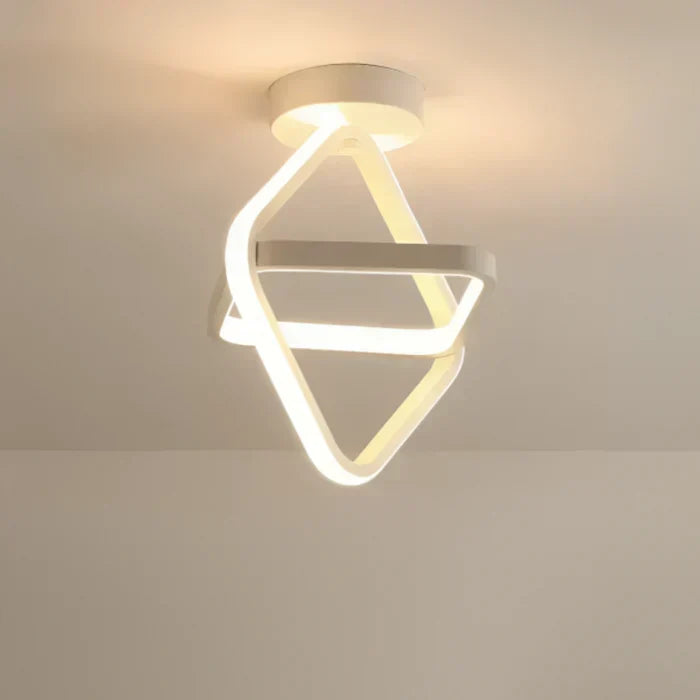 Moderne LED-Deckenlampe mit Doppelring-Design - Dämmerungsringe