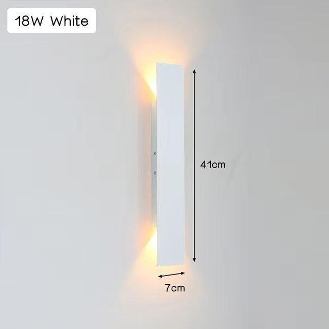 Licht - Moderne wetterfeste LED-Wandlampe aus Aluminium für den Außenbereich