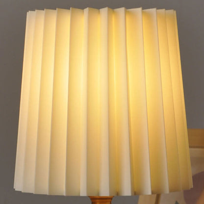 Vintage Korean Fold Column Massivholz-Basis 1-Licht Tischlampe