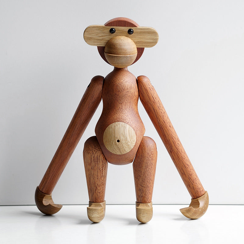 Freche Affe Massivholz Ornamental