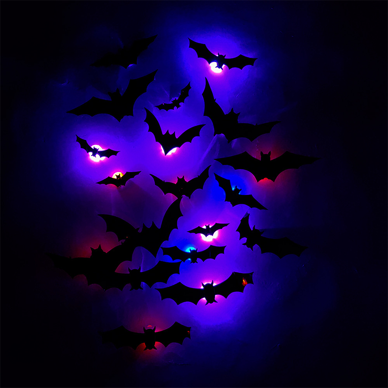 3D Fledermaus LED Wanddekoration — Verwandeln Sie Ihr Zuhause in die gruseligste Halloween-Bühne mit realistischen Flugillusionen!