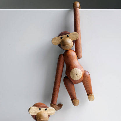 Freche Affe Massivholz Ornamental