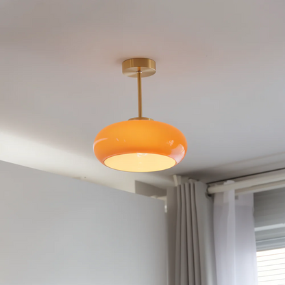 Vintage Gelbe Deckenleuchte