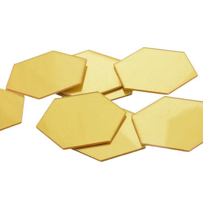 Heim Zeile | Hexagon Spiegel Wandaufkleber