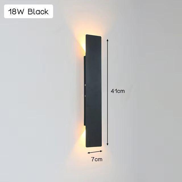 Licht - Moderne wetterfeste LED-Wandlampe aus Aluminium für den Außenbereich