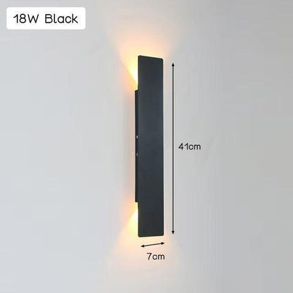 Licht - Moderne wetterfeste LED-Wandlampe aus Aluminium für den Außenbereich