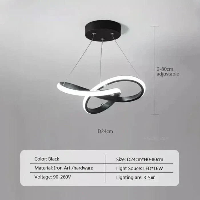 WaveGlow Deckenleuchte – Stylische LED-Deckenbeleuchtung Wohnraumlampe