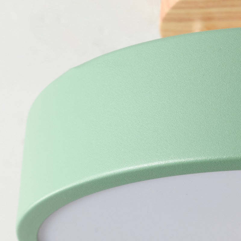 Moderne LED-Deckenleuchte aus Holz – Quinn-Deckenlampe für Wohnzimmer, Flur, Schlafzimmer und Esszimmer