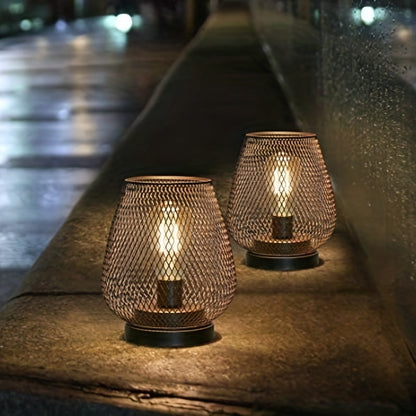 RusticMesh Tischlampen-Set Industriestil und Ambientebeleuchtung