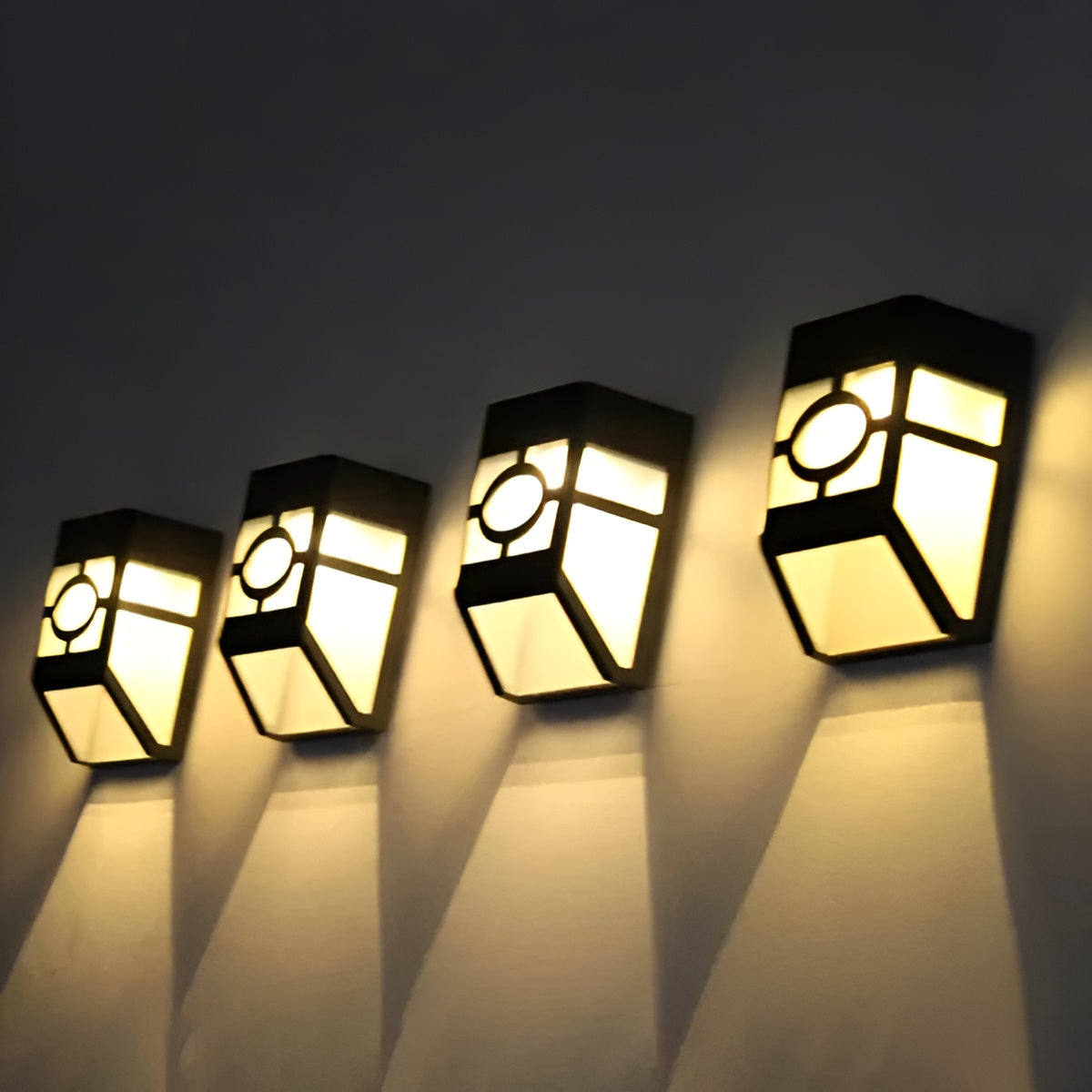 Solar-LED-Wandlampe – Energiesparend und Wetterfest | 2er-Pack für den Außeneinsatz