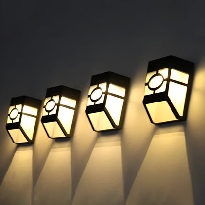 Solar-LED-Wandlampe – Energiesparend und Wetterfest | 2er-Pack für den Außeneinsatz
