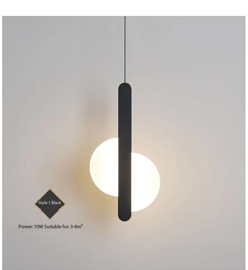 Moderner Minimalistischer Nachttisch Pendelleuchte