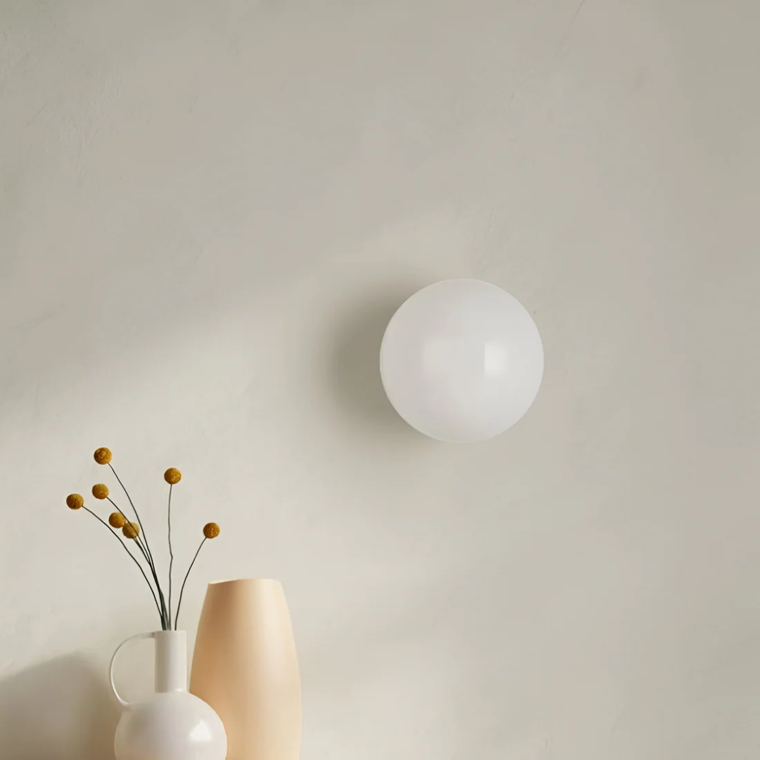 Stylische Glaswandlampe