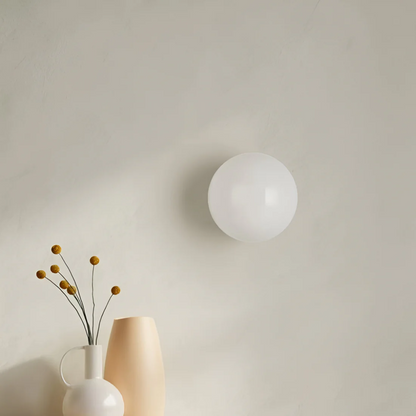 Stylische Glaswandlampe