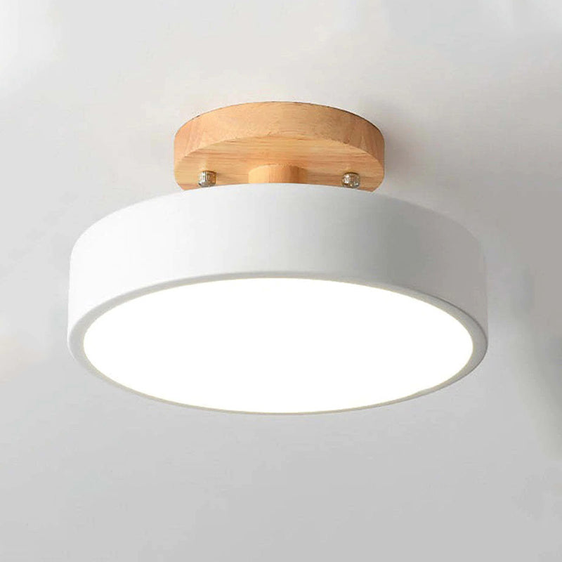 Stylische LED-Deckenleuchte aus Holz und Acryl für Schlafzimmer, Esszimmer und Wohnzimmer