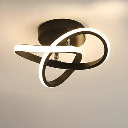 Moderne LED-Deckenlampe mit Doppelring-Design - Dämmerungsringe