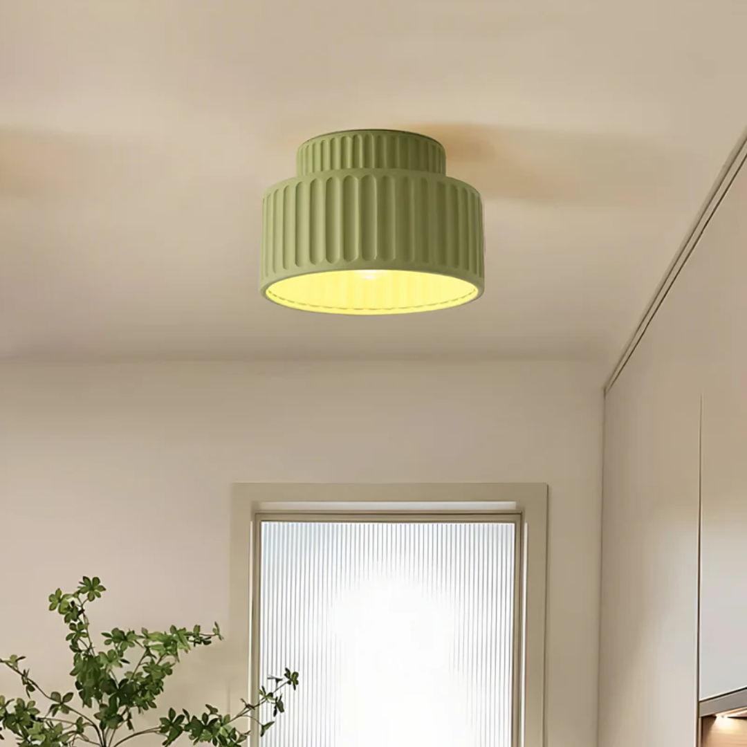 Moderne gerippte Deckenleuchte