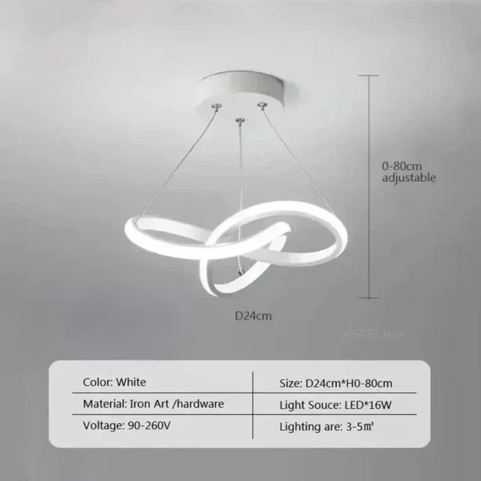 WaveGlow Deckenleuchte – Stylische LED-Deckenbeleuchtung Wohnraumlampe