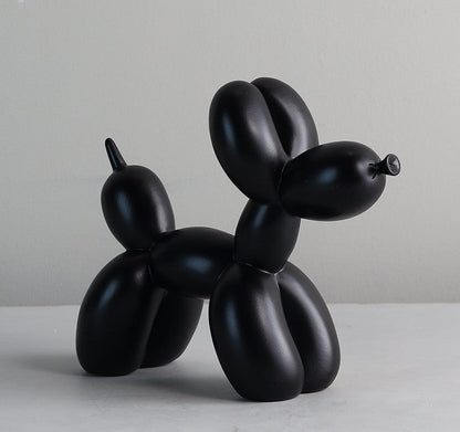 Schwarz-weißer Ballonhund