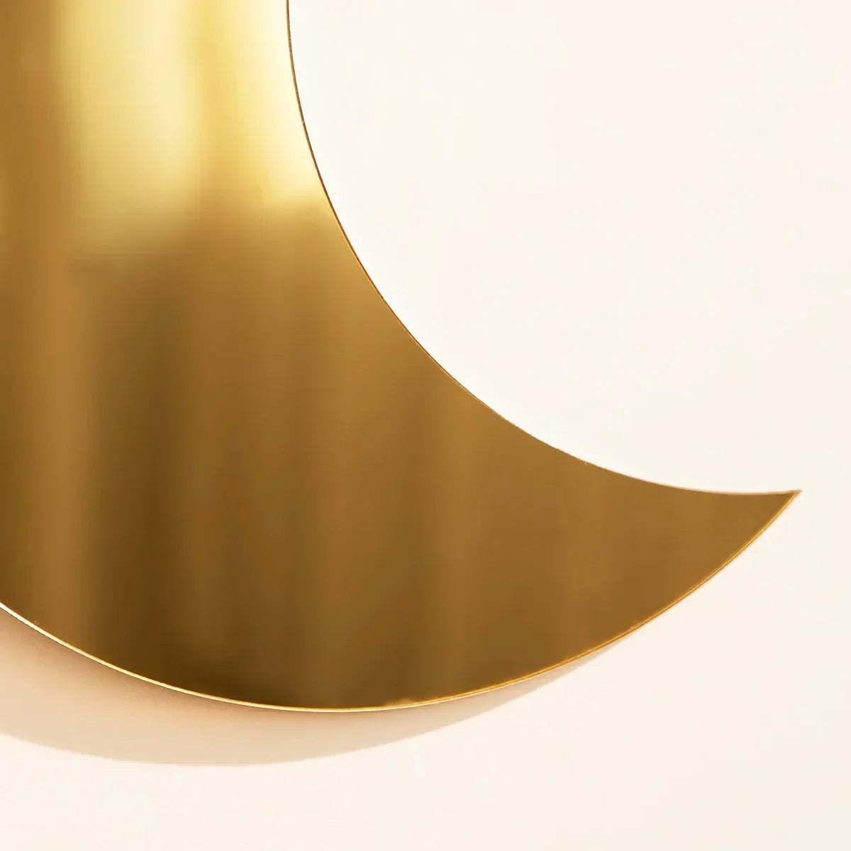 Heim Zeile | Gold Mond Spiegel Acryl Hängend Dekorativer Wandspiegel