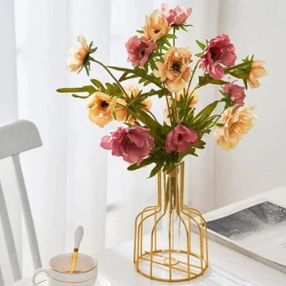 Gold Käfig Vase