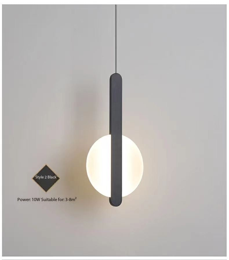 Moderner Minimalistischer Nachttisch Pendelleuchte