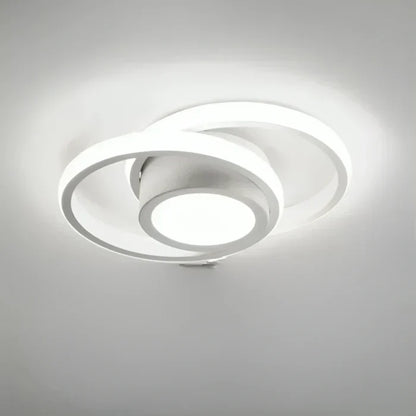 Moderne LED-Deckenlampe mit Doppelring-Design - Dämmerungsringe