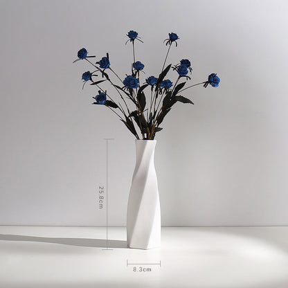Textur minimalistische Keramikblumen-Vase
