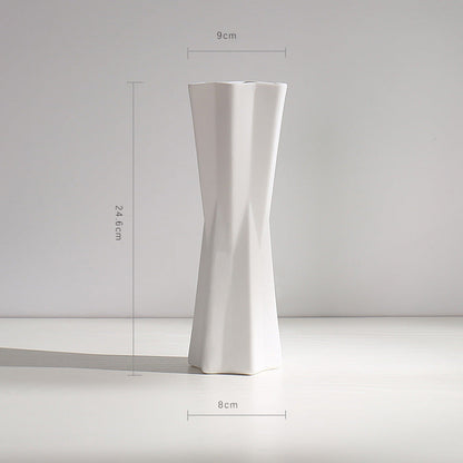 Textur minimalistische Keramikblumen-Vase