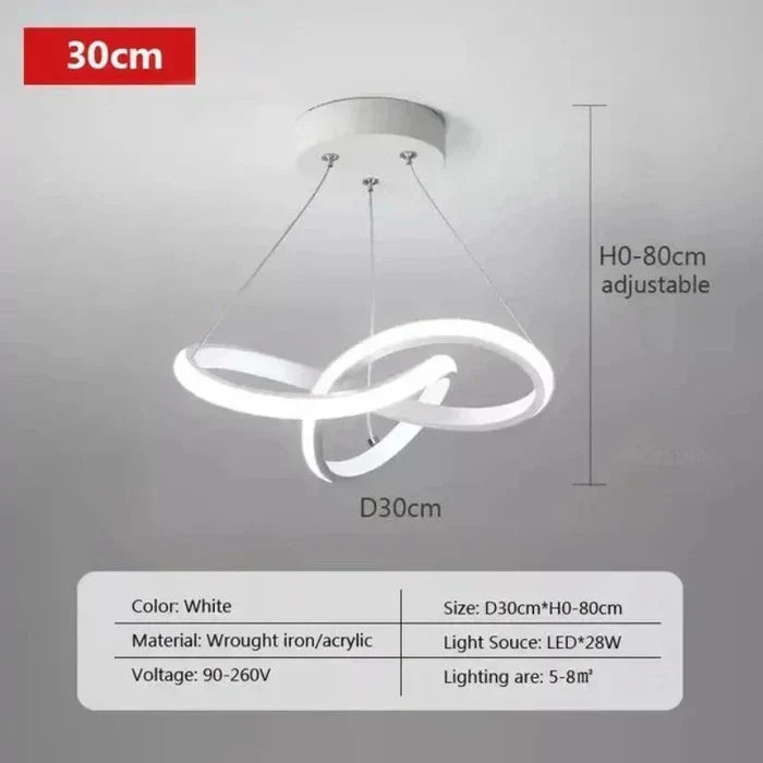WaveGlow Deckenleuchte – Stylische LED-Deckenbeleuchtung Wohnraumlampe