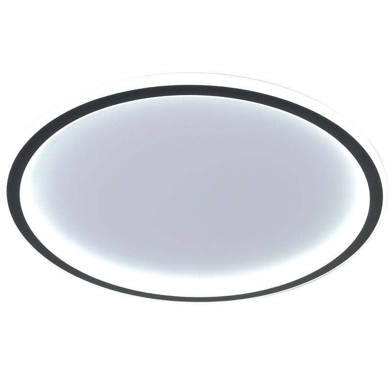 LunaNova - Moderne LED-Deckenleuchte Metall/Acryl für Wohn- und Schlafzimmer, Heim Zeile schwarz/weiß Design