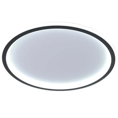 LunaNova - Moderne LED-Deckenleuchte Metall/Acryl für Wohn- und Schlafzimmer, Heim Zeile schwarz/weiß Design