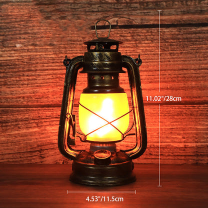 Traditionelle Vintage Rundpferde Lampe Eisen Acryl LED Tischlampe für das Wohnzimmer