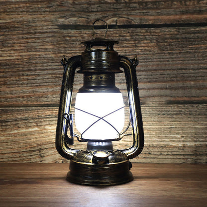 Traditionelle Vintage Rundpferde Lampe Eisen Acryl LED Tischlampe für das Wohnzimmer