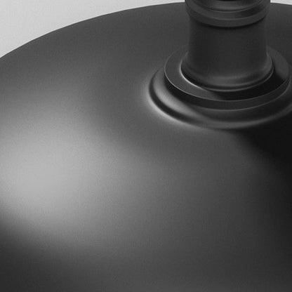 Traditionelle Vintage wasserdichte Außenbordzylinder-Diskbasis-Eisen-1-Licht-Halboffene Deckenleuchte für die Außenterrasse