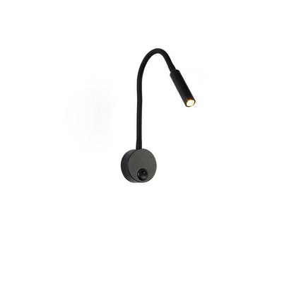 Moderne minimalistische Eisen runde flexible Biege-Rohr LED Leselampe Wandlampe für Schlafzimmer