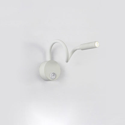 Moderne minimalistische Eisen runde flexible Biege-Rohr LED Leselampe Wandlampe für Schlafzimmer