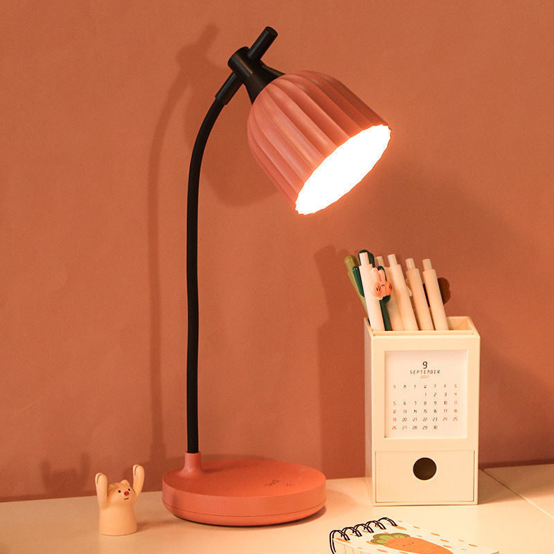 Moderne Minimalistische Runde Gefaltete ABS LED Tischlampe Für Das Wohnzimmer