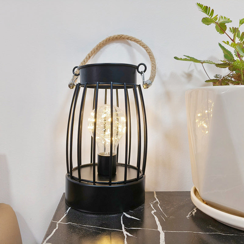 Moderne Minimalistische Vertikal Gestreifte Quadrat Runde Eisen LED Tischlampe Für Das Wohnzimmer