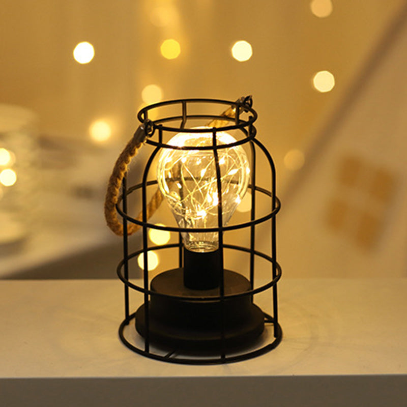Moderne Minimalistische Vertikal Gestreifte Quadrat Runde Eisen LED Tischlampe Für Das Wohnzimmer