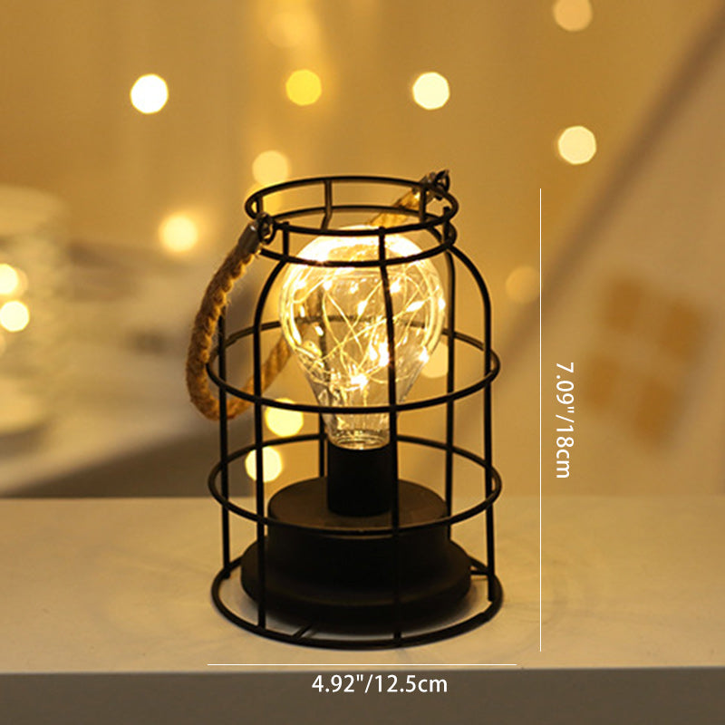Moderne Minimalistische Vertikal Gestreifte Quadrat Runde Eisen LED Tischlampe Für Das Wohnzimmer