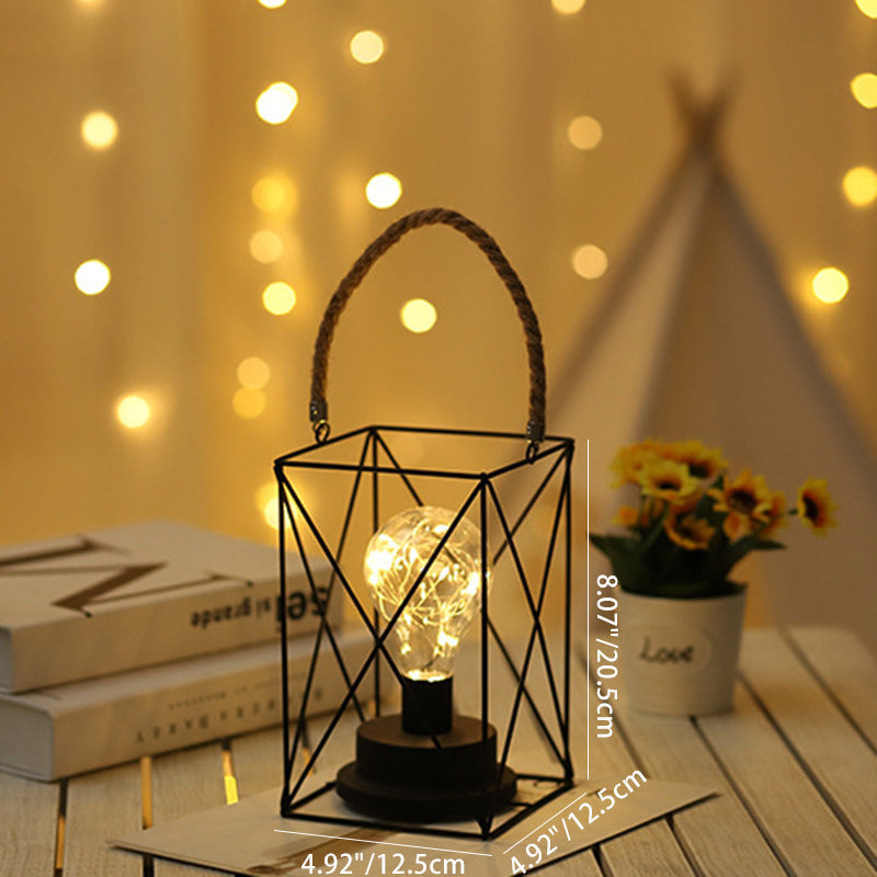 Moderne Minimalistische Vertikal Gestreifte Quadrat Runde Eisen LED Tischlampe Für Das Wohnzimmer