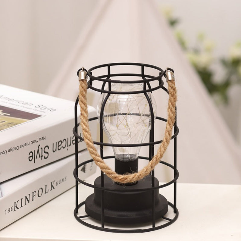 Moderne Minimalistische Vertikal Gestreifte Quadrat Runde Eisen LED Tischlampe Für Das Wohnzimmer