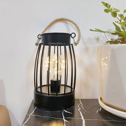 Moderne Minimalistische Vertikal Gestreifte Quadrat Runde Eisen LED Tischlampe Für Das Wohnzimmer