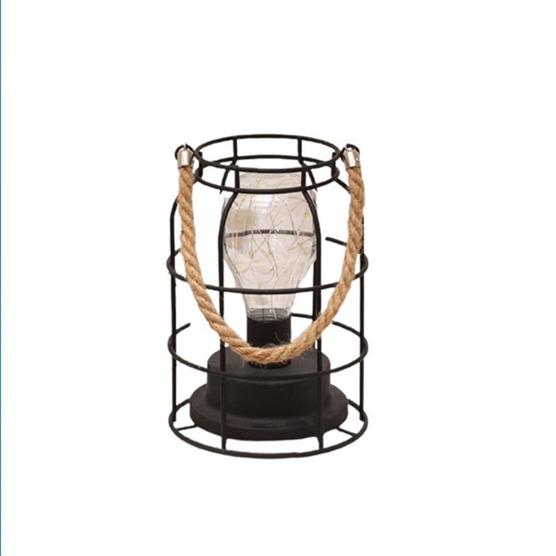 Moderne Minimalistische Vertikal Gestreifte Quadrat Runde Eisen LED Tischlampe Für Das Wohnzimmer